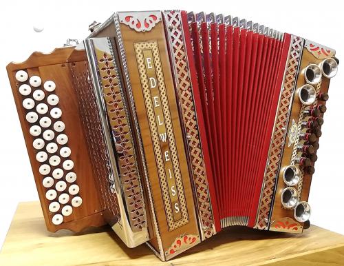 Edelweiß Nuss/rot G