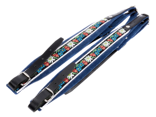 Riemen Blumen - XS blau
