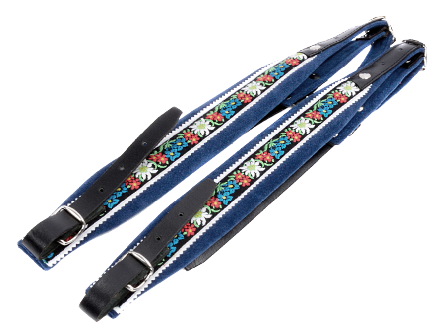 Riemen Blumen - XS blau