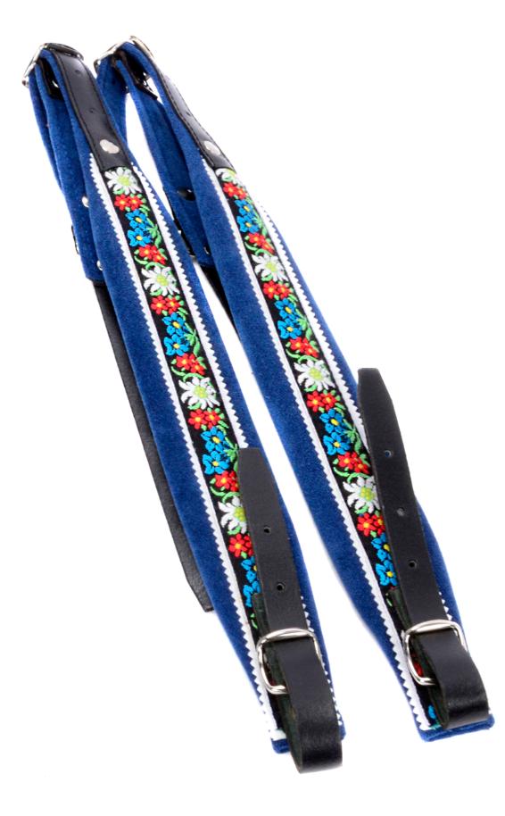 Novak Riemen - Mini blau mit Blumen