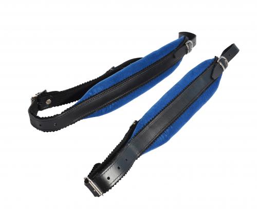 Strasser Riemengarnitur lang/blau