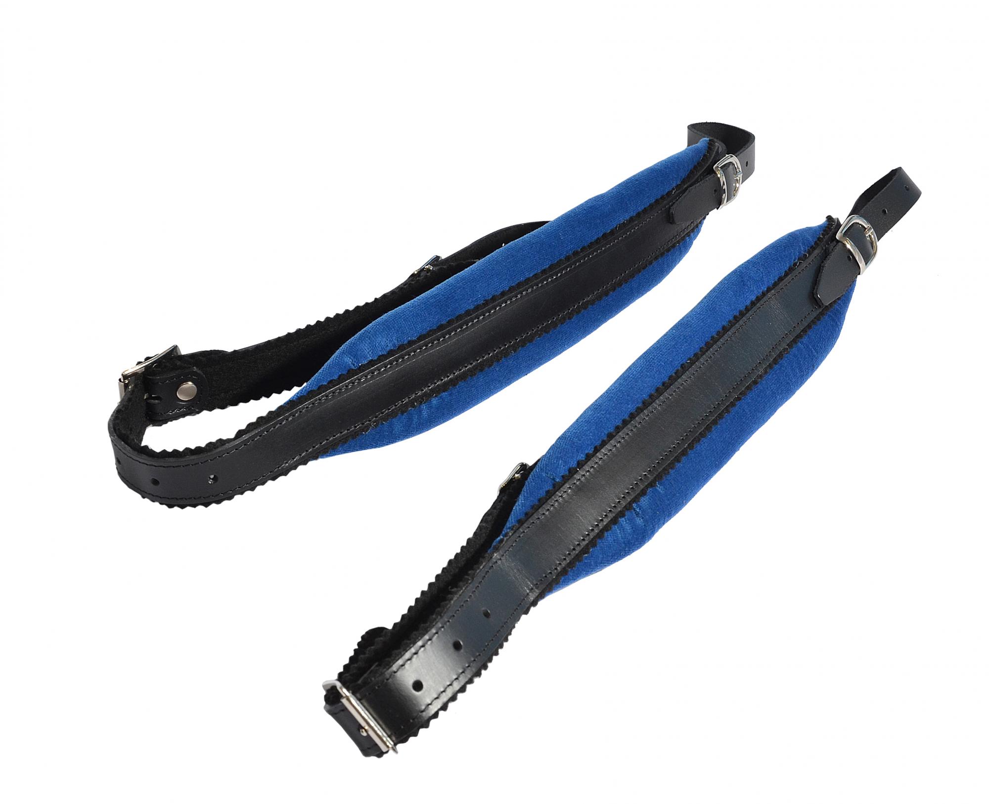 Strasser Riemengarnitur lang/blau