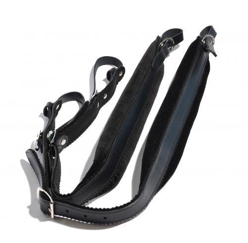 Strasser Riemengarnitur lang/schwarz